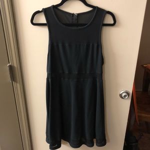 Express black sheer dress